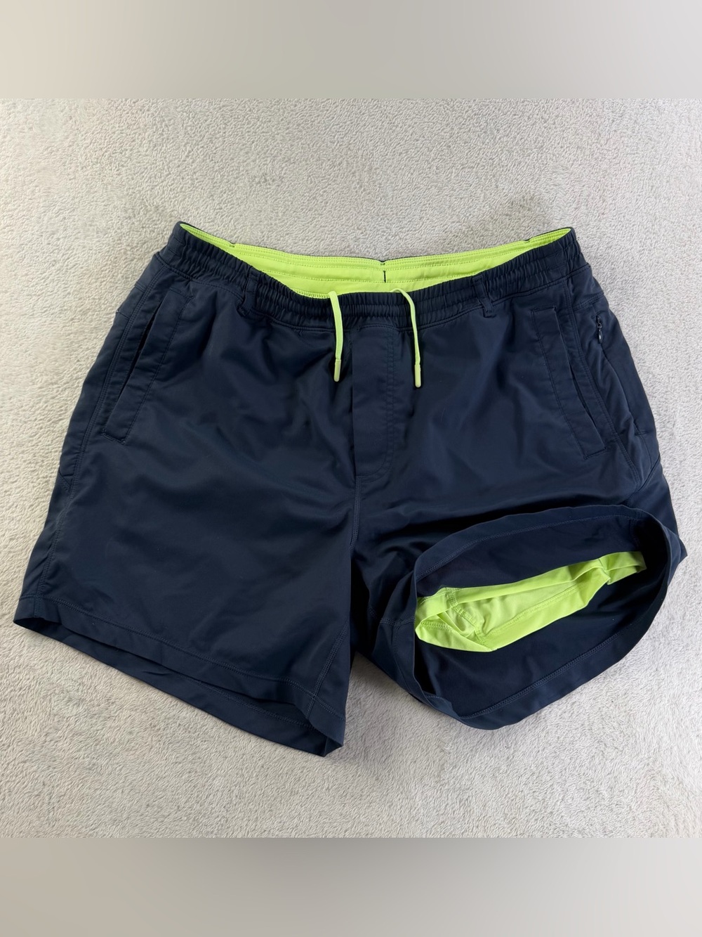 Birddogs Boom Navy 6” Lined Performance Athletic Shorts Men’s XL